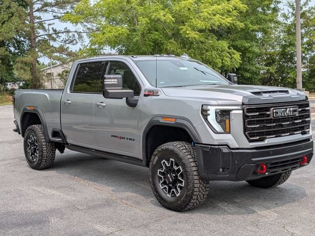 2026 GMC Sierra 2500 HD AT4X in Sterling Metallic — front three-quarter view
