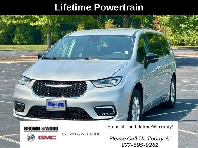 2024 Chrysler Pacifica Touring L in Silver — front three-quarter view