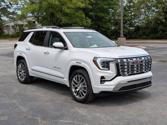 2027 GMC Terrain AWD Denali in Summit White — front three-quarter view