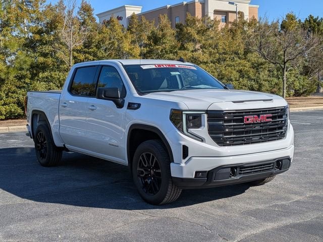 2026 GMC Sierra 1500 Elevation in Summit White — front three-quarter view