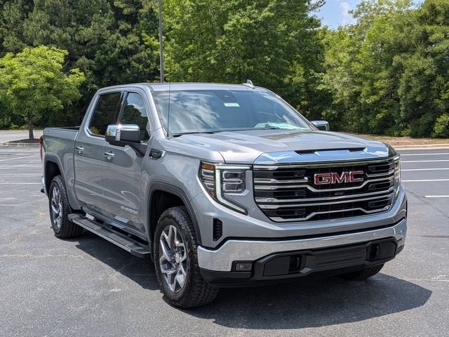 2026 GMC Sierra 1500 SLT in Sterling Metallic — front three-quarter view