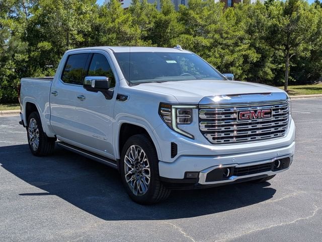 2026 GMC Sierra 1500 Denali in Glacier White Tricoat — front three-quarter view