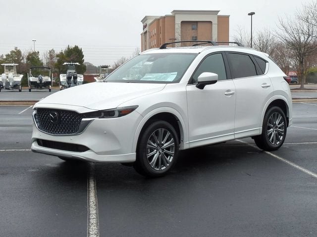 2025 Mazda Mazda CX-5 2.5 Turbo Signature in Rhodium White Metallic — front three-quarter view
