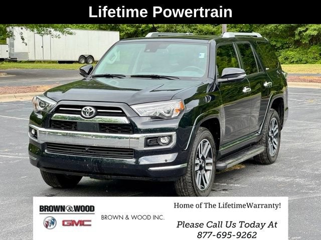 2024 Toyota 4Runner Limited in Black — front three-quarter view
