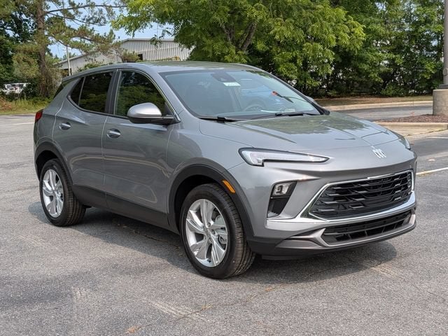 2026 Buick Encore GX Preferred in Moonstone Gray Metallic — front three-quarter view