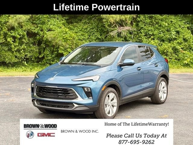 2026 Buick Encore GX Preferred in Ocean Blue Metallic — front three-quarter view