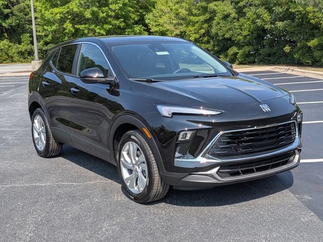 2026 Buick Encore GX Preferred in Ebony Twilight Metallic — front three-quarter view